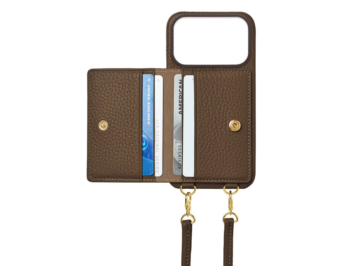 Shoulder Strap 4Cards Case iPhone17 Pro – L'ADELINE Shop