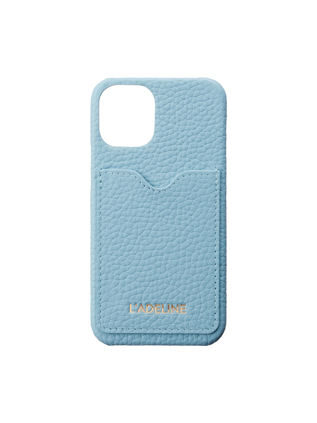 L'ADELINE グレー iPhoneケース カードポケット付き L´ADELINE グレー iPhoneケース カードポケット付き